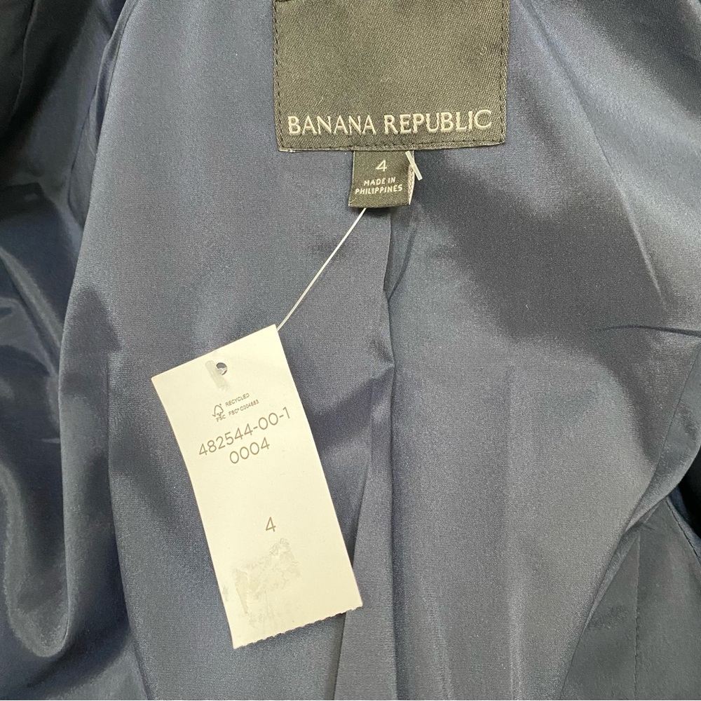 Banana Republic Blazer Navy with White Polka Dots. Women’s size 4. - Picture 10 of 15